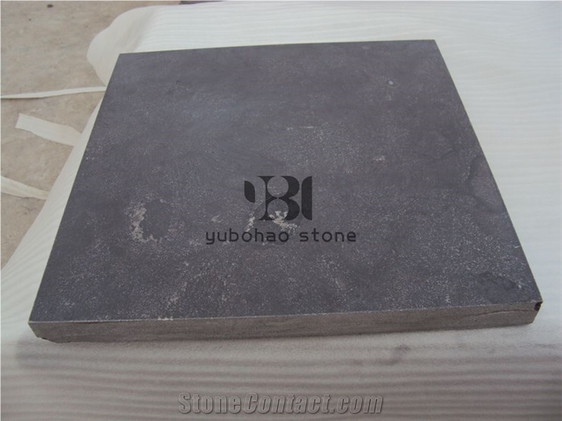 China Blue Limestone Honed Slabs/Tiles for Project