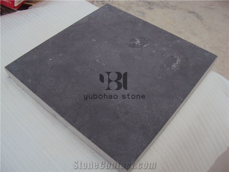 China Blue Limestone Honed Slabs/Tiles for Project