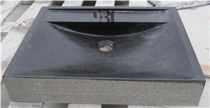 China Lava Stone Square Basins Black & Farm Sinks