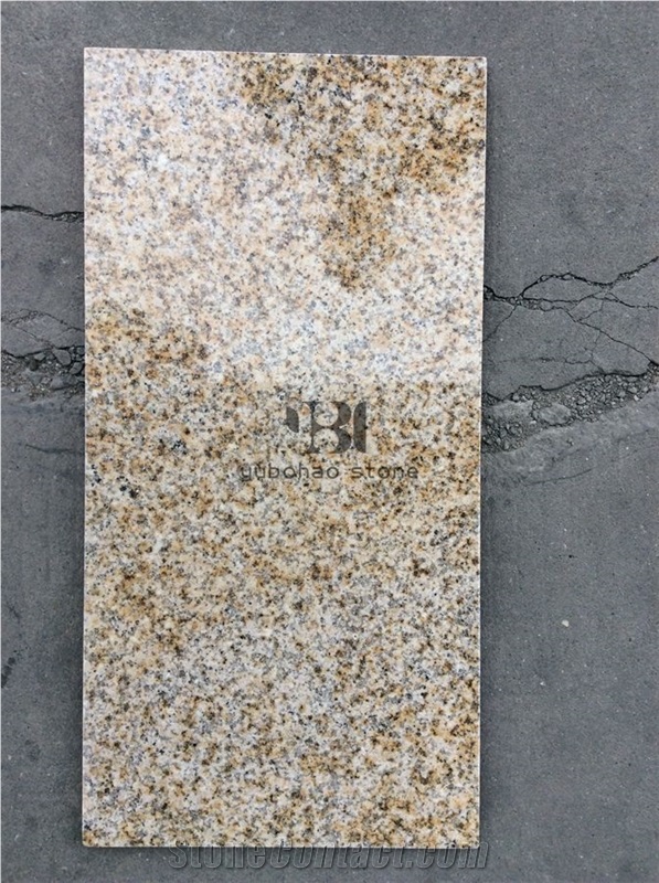 China Natural G682 Kerbstones, Sunset Gold Granite