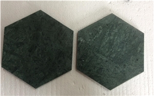 Dark Green Marble,Hexagonal Kitchen Trays, Plates
