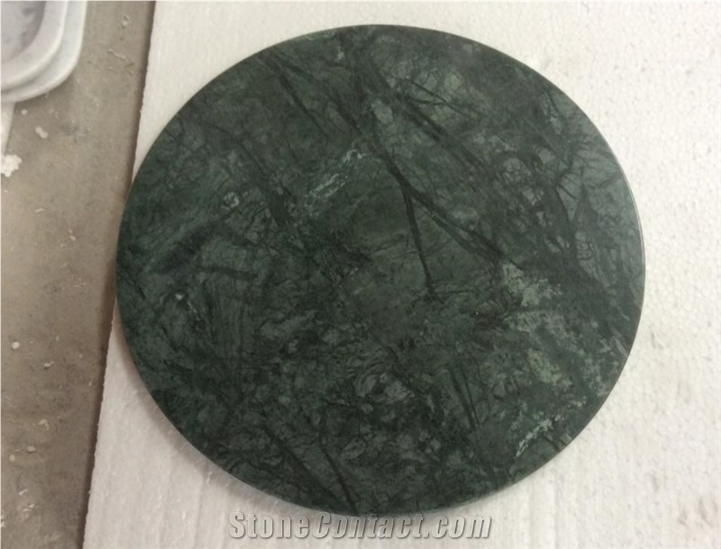 Dark Green Marble,Hexagonal Kitchen Trays, Plates