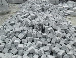 G623,Bianco Sardo Grey Granite Cubes/Cobble Stone G623,Bianco Sardo Grey Granite Cubes/Cobble Stone