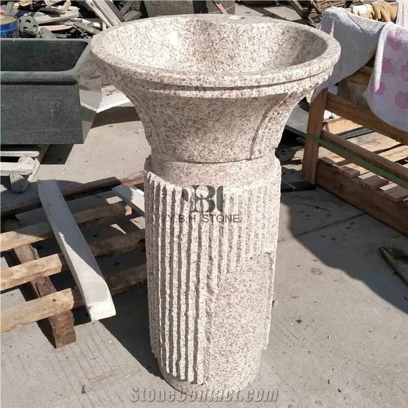 Golden Rusty Granite G682,Pedestal Basin/Farm Sink