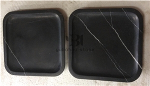 Marquina Black Marble Bathroom Sets Towel Holders