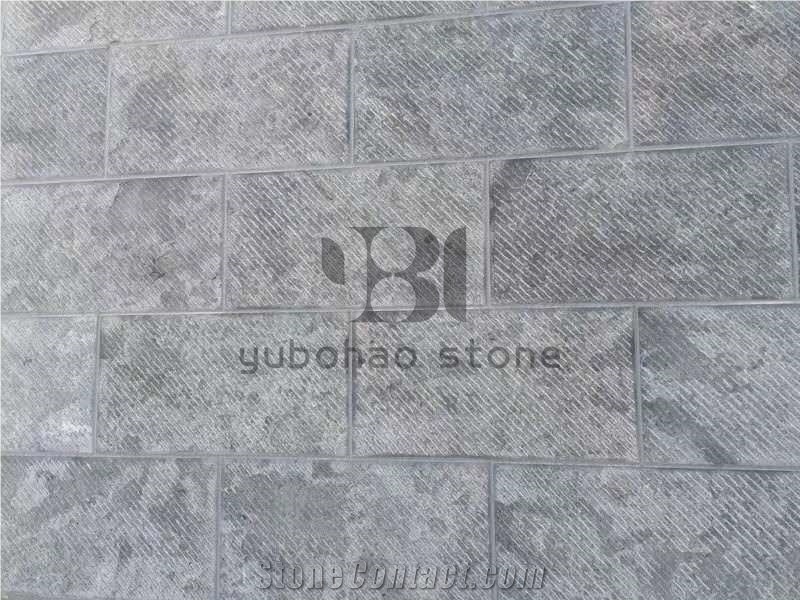 Natural Split Blue Limestone,Paving Set,Cube Stone