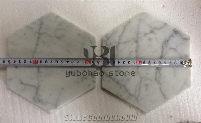 Polished White Paper Holders Bianco Carrara Marble