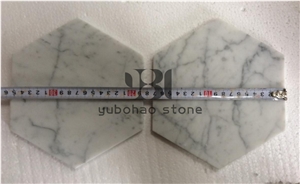 Polished White Paper Holders Bianco Carrara Marble