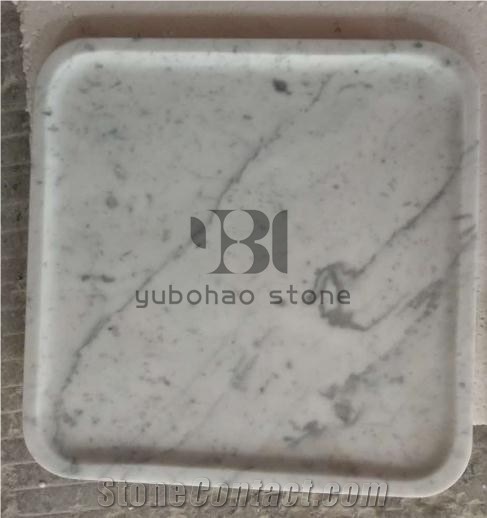 White Marble Bath Accessory, Bathroom/Kitchen Set