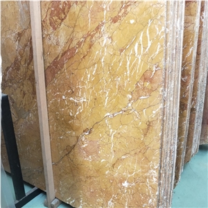 China Polished Karen Gold Marble Slab