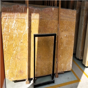 China Polished Karen Gold Marble Slab