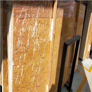 China Polished Karen Gold Marble Slab