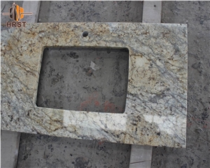 Diamond Gold Granite Prefab Granite Countertop