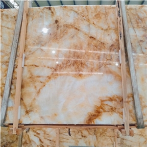 Golden Silk Ice Jade Marble