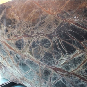 India Rainforest Marble Stone Countertop Slab