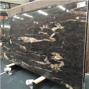 Nebula Black Granite Slab