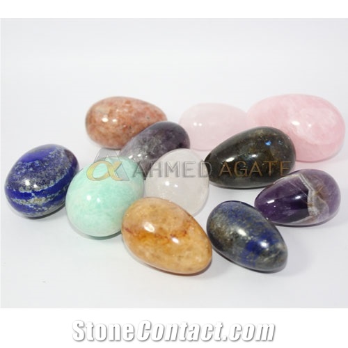 Crystal Eggs Precious Agate Stone