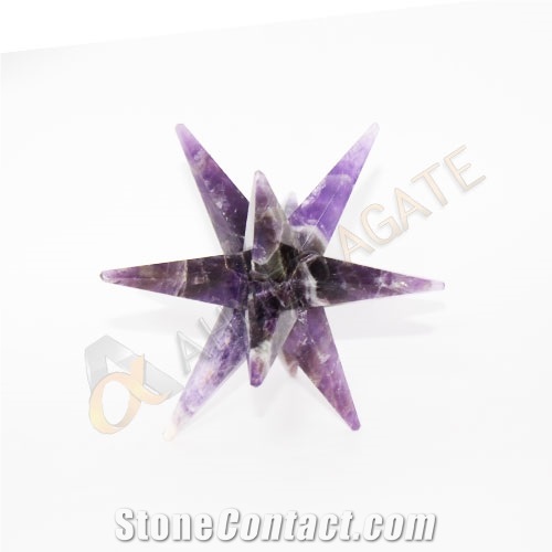 Crystal Merkaba Star Agate Gemstone