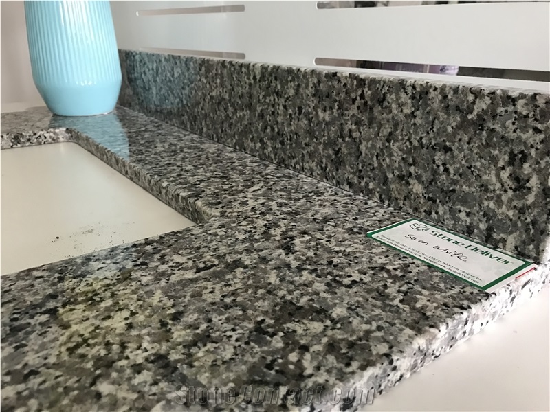 Swan White Granite Bathroom Vanity Tops,Bath Tops