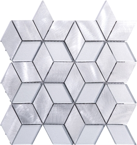 Color Aluminum Steel Mixed Metal Mosaic Tile