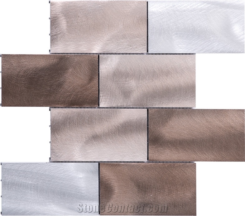 Colorful Square Shape Stainless Mosaic