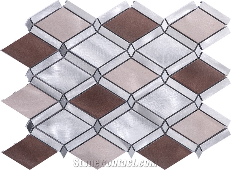 Colorful Square Shape Stainless Mosaic