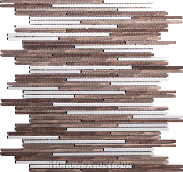 High Quality Linear Stainless Steel Mosaic
