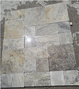Silver Travertine Tumbled