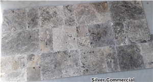 Silver Travertine Tumbled