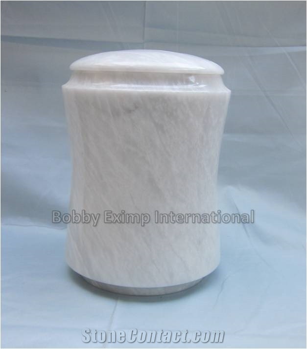 Ziarat White Marble Cremation Urn