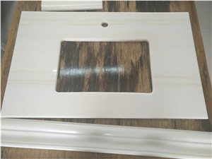 Nano Glass Stone Artificial Quartz Beige Timber