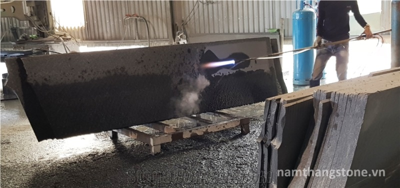 Black Basalt Flamed & Waterjet