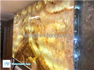 Amber Onyx Blocks, Iran Gold Onyx