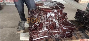 High Quality Rosso Levanto Marble Column