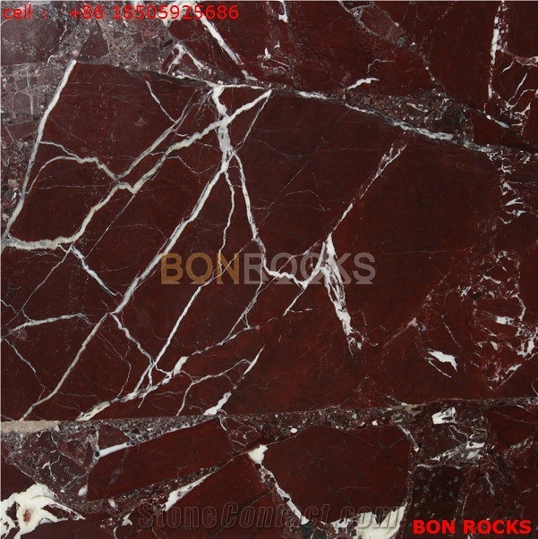 Rosso Levanto Marble Slabs for Tiles