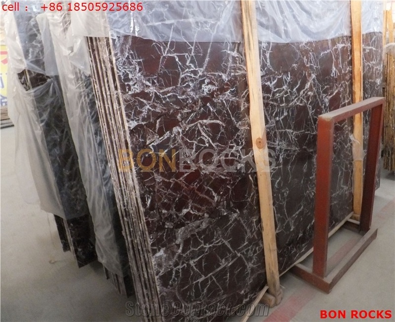 Rosso Levanto Marble Slabs for Tiles