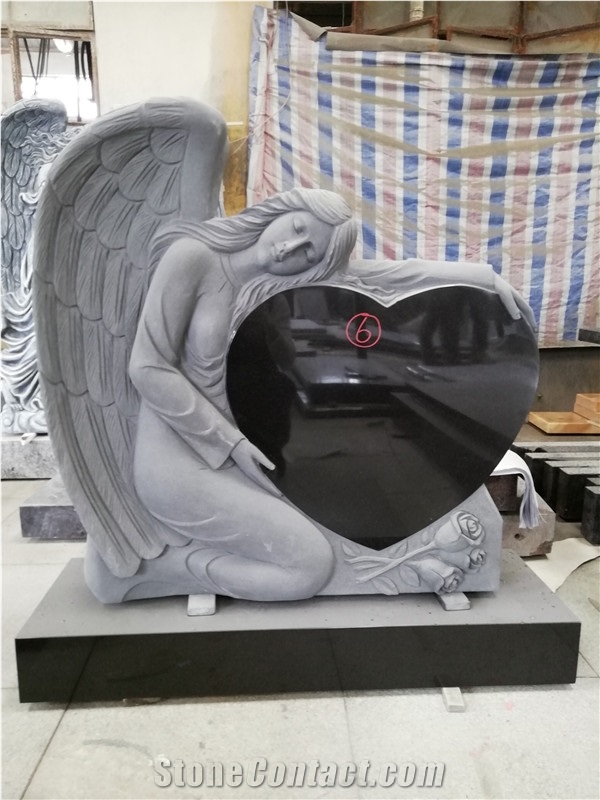 Europe Customization Angel Style Tombstone
