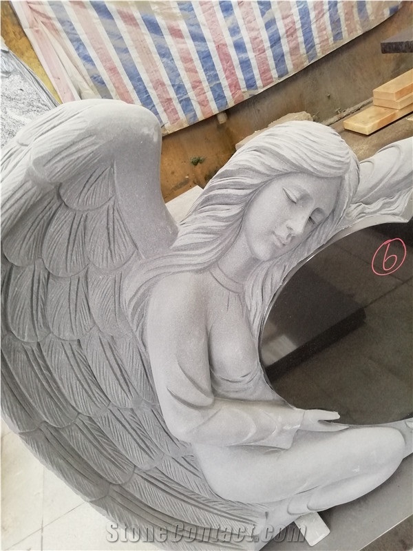 Europe Customization Angel Style Tombstone