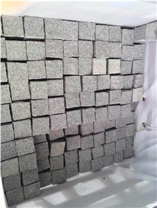 Hubei Seasame White Granite Cobble Stone
