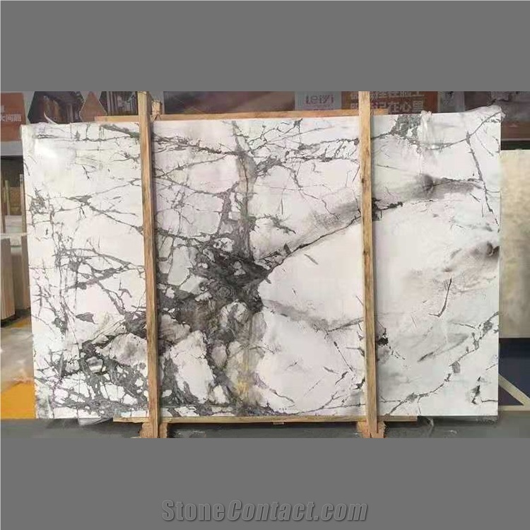 Invisible Grey Marble Slabs for Wall Cladding