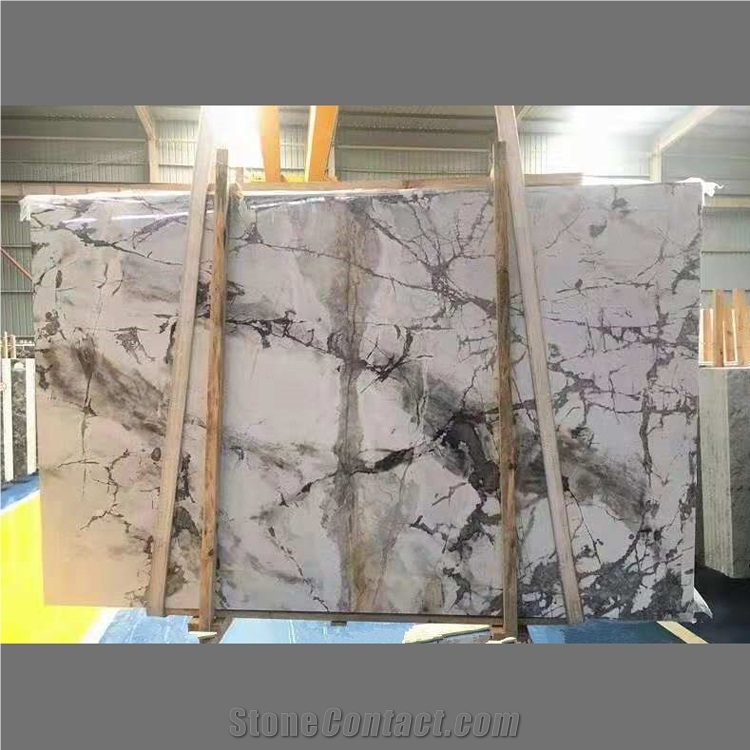 Invisible Grey Marble Slabs for Wall Cladding