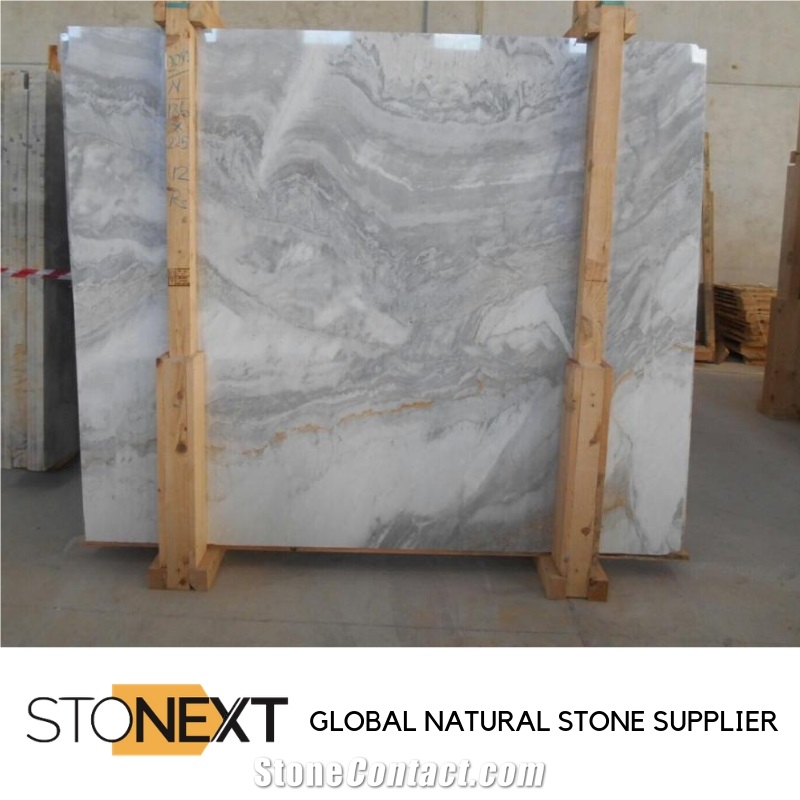 Nebula Grey Marble Slabs