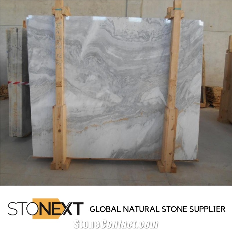Nebula Grey Marble Slabs