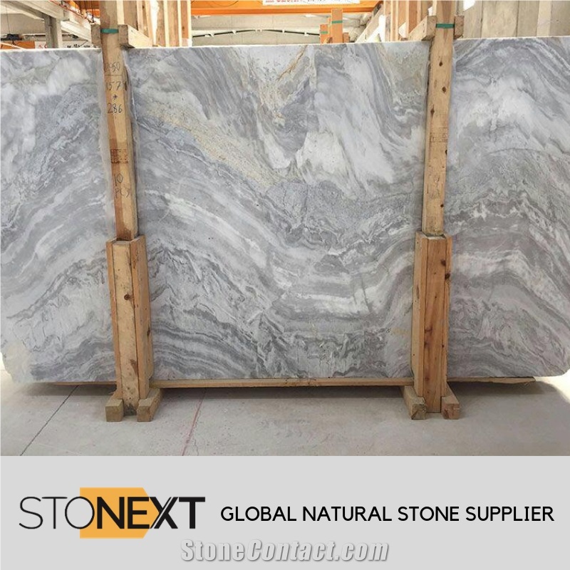 Nebula Grey Marble Slabs