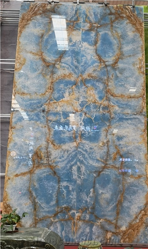 Antofagasta Azul Salta Extra Blue Onyx Slabs Price