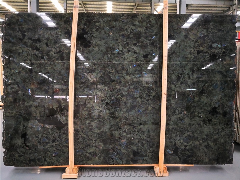 Aphrodite Labradorite Green Blue Granite Slab