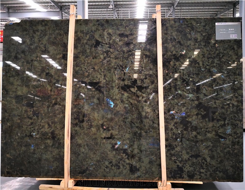 Aphrodite Labradorite Green Blue Granite Slab