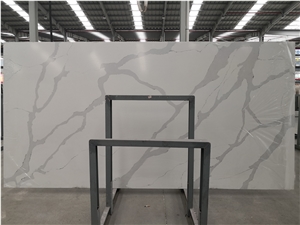 Artificial Calacatta White Quartz Stone Slab Price