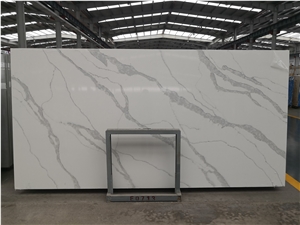 Artificial Calacatta White Quartz Stone Slab Price