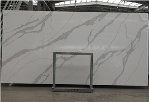 Artificial Calacatta White Quartz Stone Slab Price